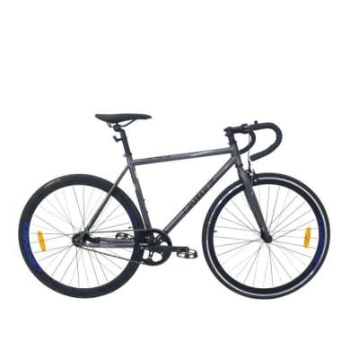 Genio Sepeda Fixie Cruxline 700C L Abu Hitam