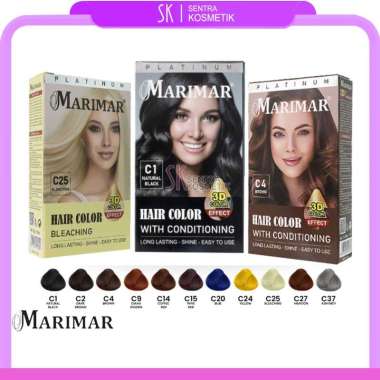 MARIMAR Hair Color Pewarna Rambut 3D Effect - Cat Rambut 30ml x 2 C-04 BROWN