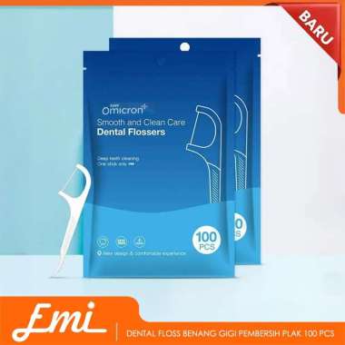 Dental Floss Benang Gigi Pembersih Plak 100 PCS Tusuk Gigi Pembersih Sela Sela Gigi