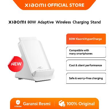 Xiaomi 80W Adaptive Wireless Charging Stand | HyperCharge | Works with many smartphones | Cool & sil