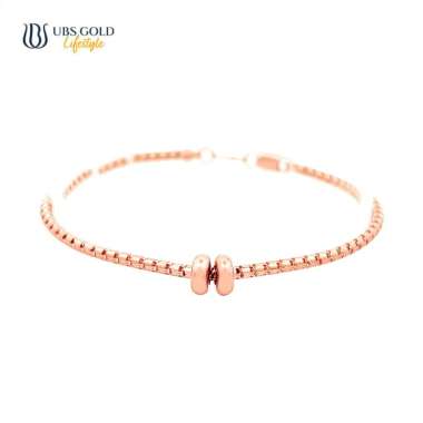 UBS Gold Gelang Emas Charmee - Ggvo000176 - 17k 17cm-Rose Gold