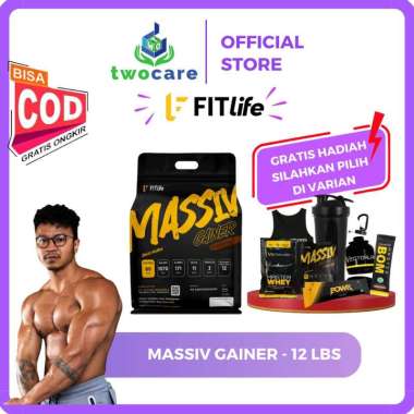 Fitlife Massiv Gainer 12 lbs Mpro Mass Gainer Coklat|Sachet Gainer