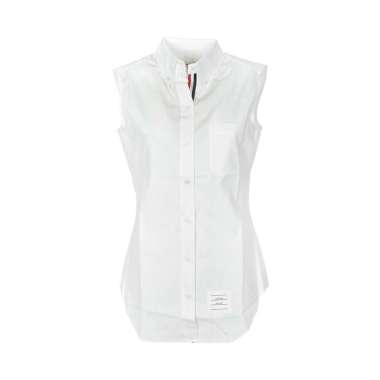 [12.12 Dealcember] Thom Browne Poplin Sleeveless Shirt White 40 White
