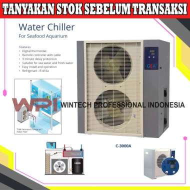 Gea C-3000A Water Chiller For Seafood Aquarium - Mesin Pendingin Air Aquarium Restoran - Mesin Penja