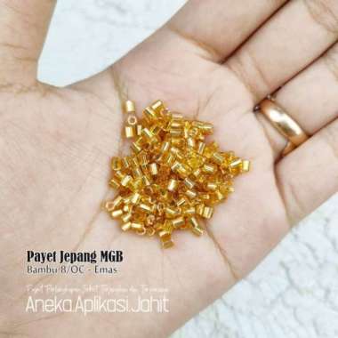 1 PON PAYET JEPANG VERSI BESAR UKURAN 3.6 MM MGB PASIR 8/O & BAMBU 8/OC GOLD 32 8/0 32 PASIR