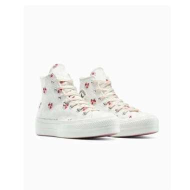 Converse Chuck Taylor All Star Lift Sepatu Sneakers -Vintage White/Horizon Pink/Egret[Cona13659C] 37