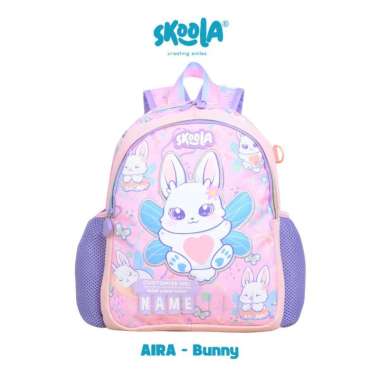 Skoola Tas Sekolah Anak PAUD TK Perempuan Ransel Lucu Cat Bunny - Aira AIRA BUNNY
