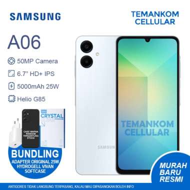 Samsung A06 8GB RAM Baru Murah 4+4 Extend ram 4/64 4GB 64GB Garansi RESMI SEIN Green+Full