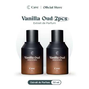 Cave Extrait de Parfum Vanilla Oud 50 ml 2pcs - Parfum Lokal Pria Aroma Manis Tahan Lama