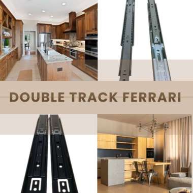 Rel laci double track ball bearing Ferrari Soft Closing 50 cm Zinc