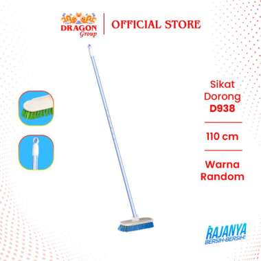 DRAGON Sikat Lantai Dorong D938 Gagang Panjang 110cm SK358 Multicolor