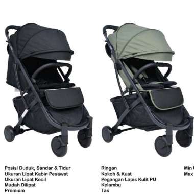 Chris & Olins Stroller Joy D-100 Kereta Dorong Bayi Green