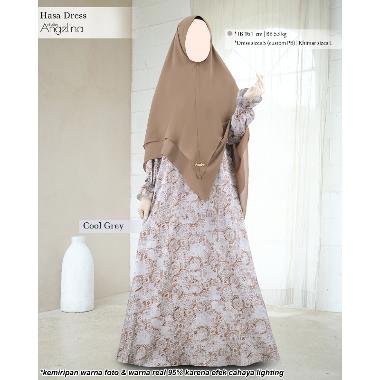 Atelier Angelina Hasa Dress Lattice Cavo Flo XL Cool Grey