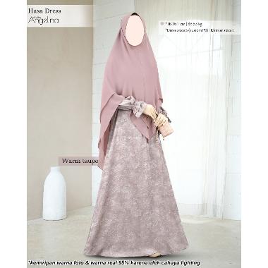 Atelier Angelina Hasa Dress Haze Valley XL Warm Taupe