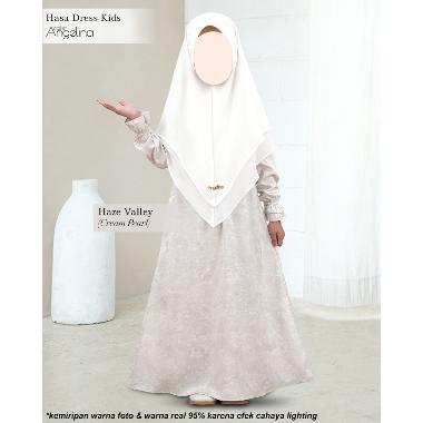 Atelier Angelina Hasa Dress Kids Haze Valley 1-2Y Cream Pearl