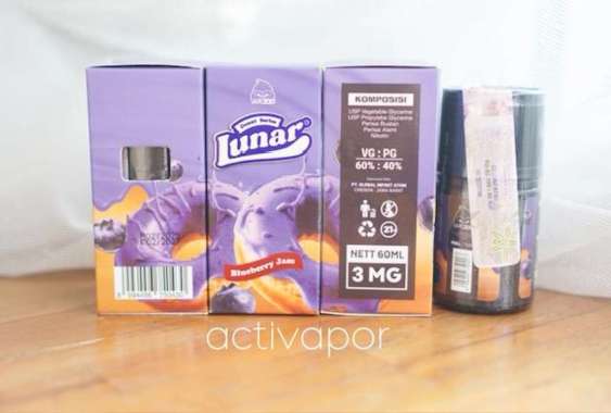 Lunar Donut Blueberry Jam Donuts Donat Doghnut Liquid Vapezoo 3mg 60ml