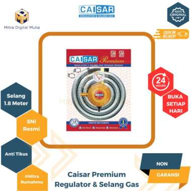 Caisar Selang Gas Regulator Premium [1,8M] Silver
