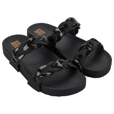 Zaxy Glitz Ad Sandal Flat Wanita - Black 37