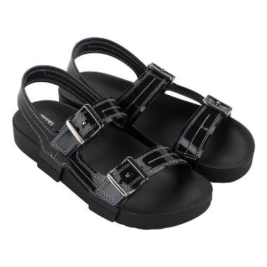 Zaxy Line Papete Ad Sandal Flat Wanita - Black 41
