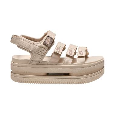 NIKE Women Sportswear Icon Classic Sandals Sandal Wanita [DH0223-102] 8 Sanddrift/Hemp-Mink Brown