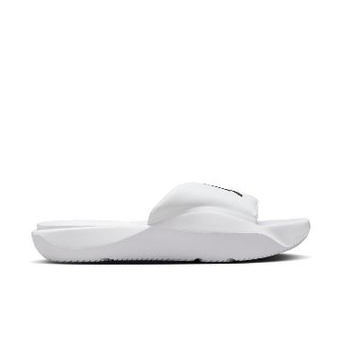 NIKE Men Basketball Jordan Franchise Slides Sandal Pria [HF3263-100] 9 White/Black