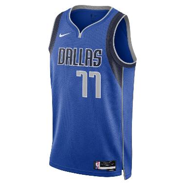 NIKE Men Basketball Luka Doncic Dallas Mavericks Icon Edition 2022/23 Swingman Jersey Basket Pria [D