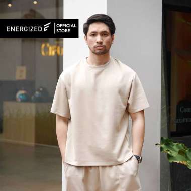 Energized Neoprene Effect Unisex Oversized Tee 803-22029 M Black