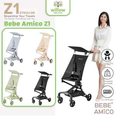 Stroller Bayi - Chicco Bebe Amico BA Z1 I Black