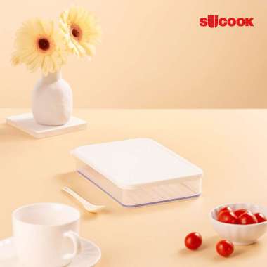 Food Container Flat 600ml (20x14x3.5 cm) - Kotak Makanan Penyimpanan Kulkas Fridge Refrigerator Box 