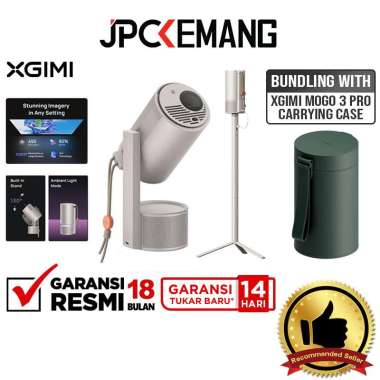 JPC KEMANG XGIMI MOGO 3 Pro with PowerBase Stand 450 ISO Lumens Portable Smart Projector with Google