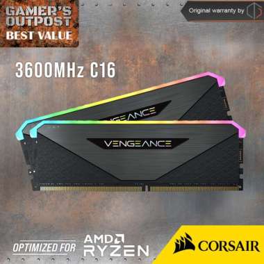 CORSAIR VENGEANCE RGB RT 16GB (2x8GB) DDR4 3600MHz C16