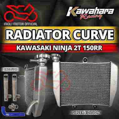 RADIATOR CURVE NINJA 150RR 150R OLD NEW KAWAHARA RACING TABUNG RADIATOR ALMU ALUMUNIUM CURVED KAWASA