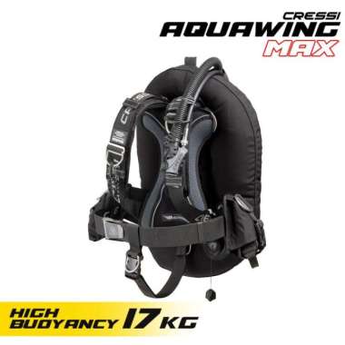 BCD Cressi Aquawing Max / BCD Donat / BCD Scuba Diving Bulat Donat / Peralatan Selam / Alat Selam Sc