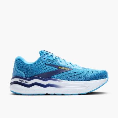 Brooks Men Running Shoes Ghost Max 2 Sepatu Lari Pria [1104311D449] 9 Bonnie Blue/Blue Ribbon/ Yello