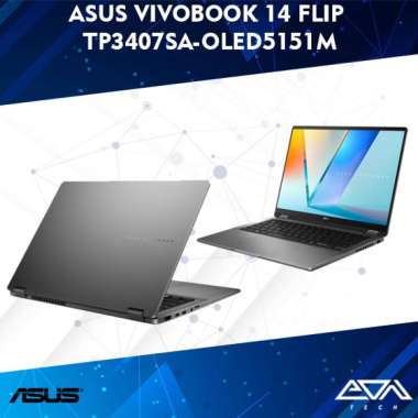 Laptop ASUS Vivobook 14 Flip TP3407SA-OLED5151M Ultra 5 226V 16GB 512GB 14″OLED TOUCH/W11 Packing Ka