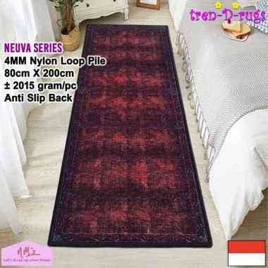 Tren-D-rugs Karpet eropa aesthetic 80 cm x 200 cm anti slip motif abstrak modern alas lantai dapur l