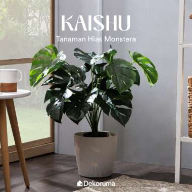 Dekoruma KAISHU Tanaman Hias Plastik / Daun Artificial Monsterra 80 CM