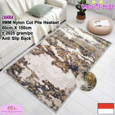 Tren-D-rugs karpet eropa estetik samping tempat tidur ranjang 80 cm x 150 cm bulu tebal 9mm anti sli
