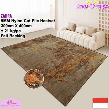 Tren-D-rugs karpet bioskop eropa aesthetic jumbo permadani 300 cm x 400 cm tebal 9mm motif abstrak m
