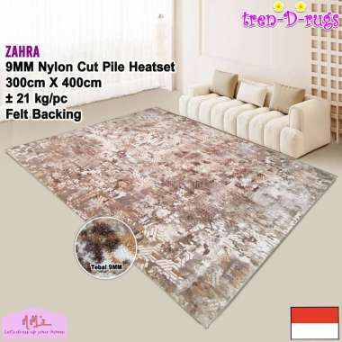 Tren-D-rugs karpet bioskop eropa aesthetic jumbo permadani 300 cm x 400 cm tebal 9mm motif abstrak m