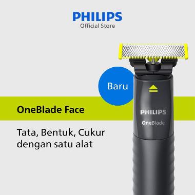 Philips | OneBlade | Alat Cukur Electric Hybrid Pria | Cukur dan Tata Tanpa Luka Baret | Handle Pisau Cukur | QP1424/10