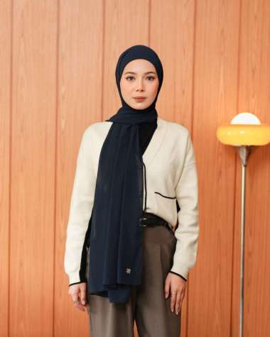Heaven Lights Pashmina Instan - Navy