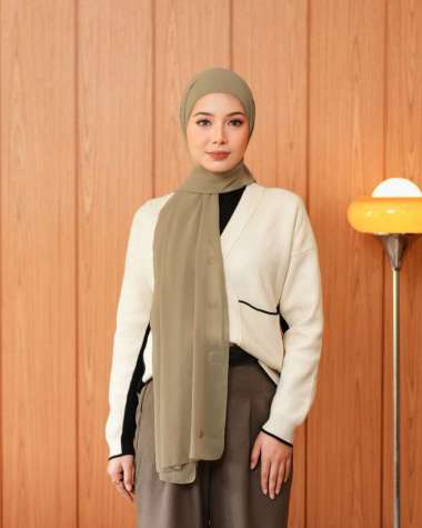 Heaven Lights Pashmina Instan - Tan