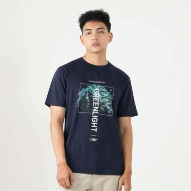 Greenlight Men's T-Shirt Short Sleeve Regular Fit Cotton Shady OL-C270325 Blue M