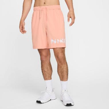 NIKE Men Training Dri-FIT Form 7In Ul Short Celana Fitness Pria [HJ3106-844] A/2XL Apricot Agate/Bla