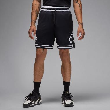 NIKE Men Basketball Jordan Sport Dri-FIT Mesh Diamond Shorts Celana Pendek Pria [HF9910-010] XL Blac