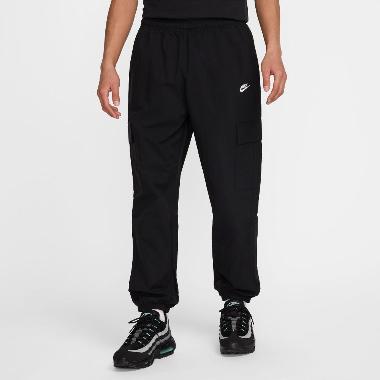 NIKE Men Sportswear Club Woven Cargo Pant Celana Olahraga Pria [HJ1991-010] A/M Black/White