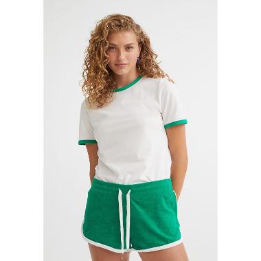 H&M Divided Eq 90S Tee Atasan Wanita - White [1086639010] XS