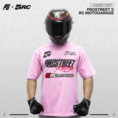 Jaket Motor - RC X Prostreet Victory Collab Pink T-Shirt Original S