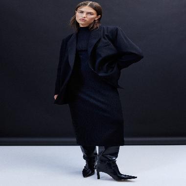 H&M Dress Mandy Wanita - Black [1108549001] S